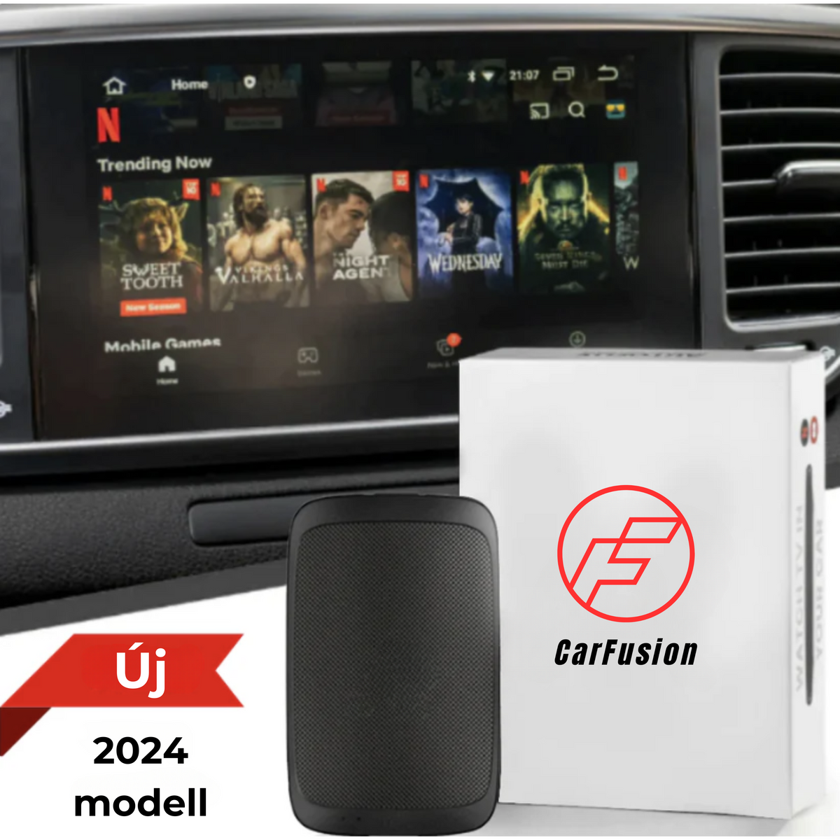 CarFusion - Vezeték nélküli CarPlay és Android auto adapter